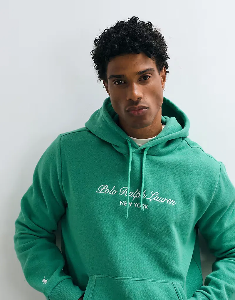 Худи Polo Ralph Lauren с логотипом Icon, светло-зеленый — фото 3