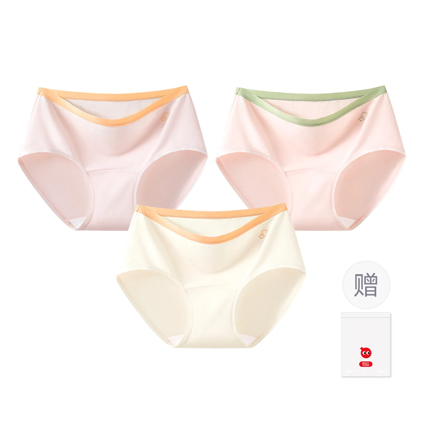 Детские трусы для девочек хлопковые Red Bean, Light Yellow Pink Purple