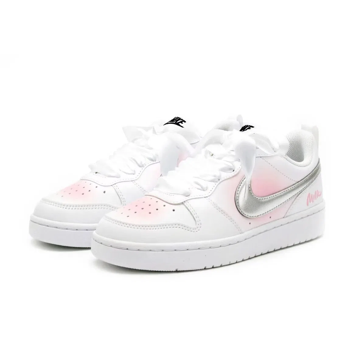 Детские кроссовки для скейтбординга Court Borough, Nike, White — фото 4