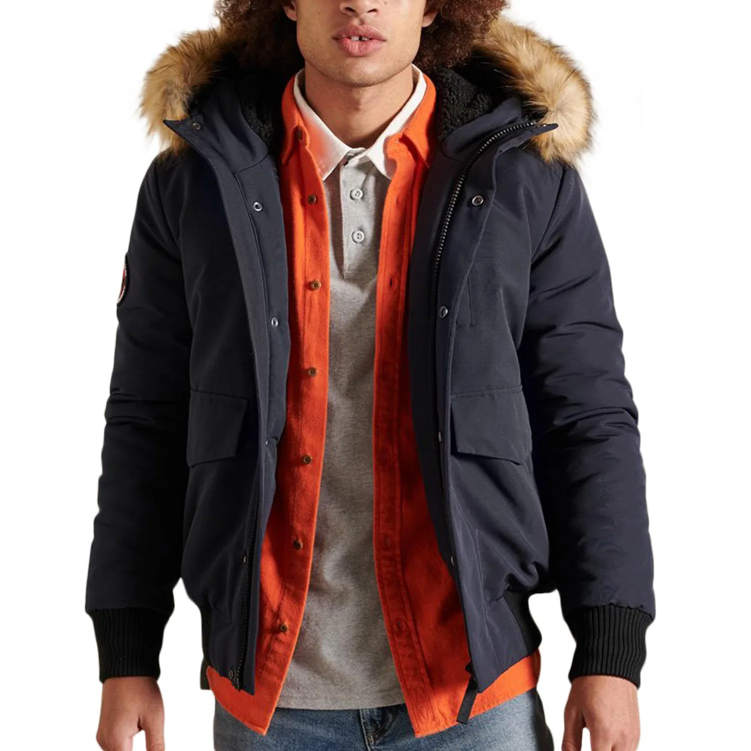 Женская куртка-бомбер Superdry Everest, Цвет Atlantikblau