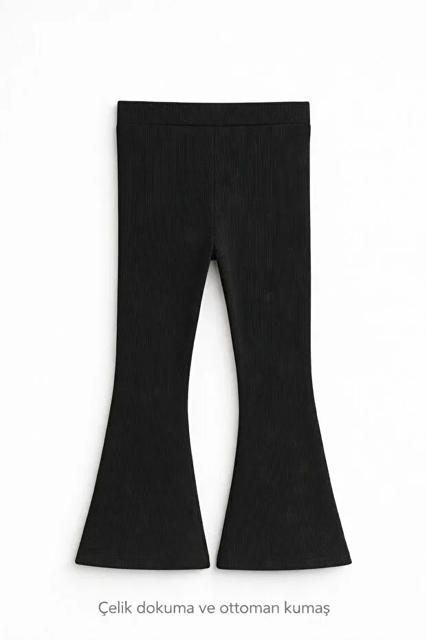 Детские леггинсы для девочек с пайетками Little&Co, Black