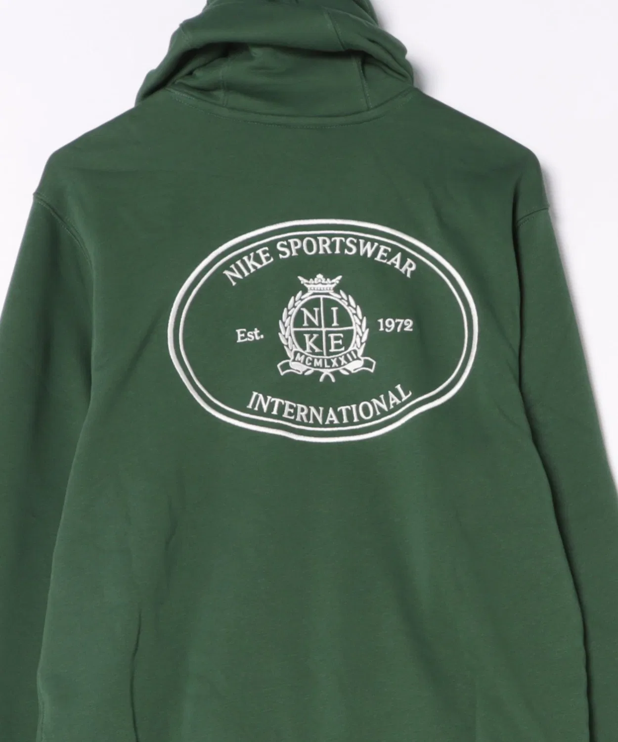 Мужской худи из футера Nike Club Fleece, с принтом, Green — фото 3