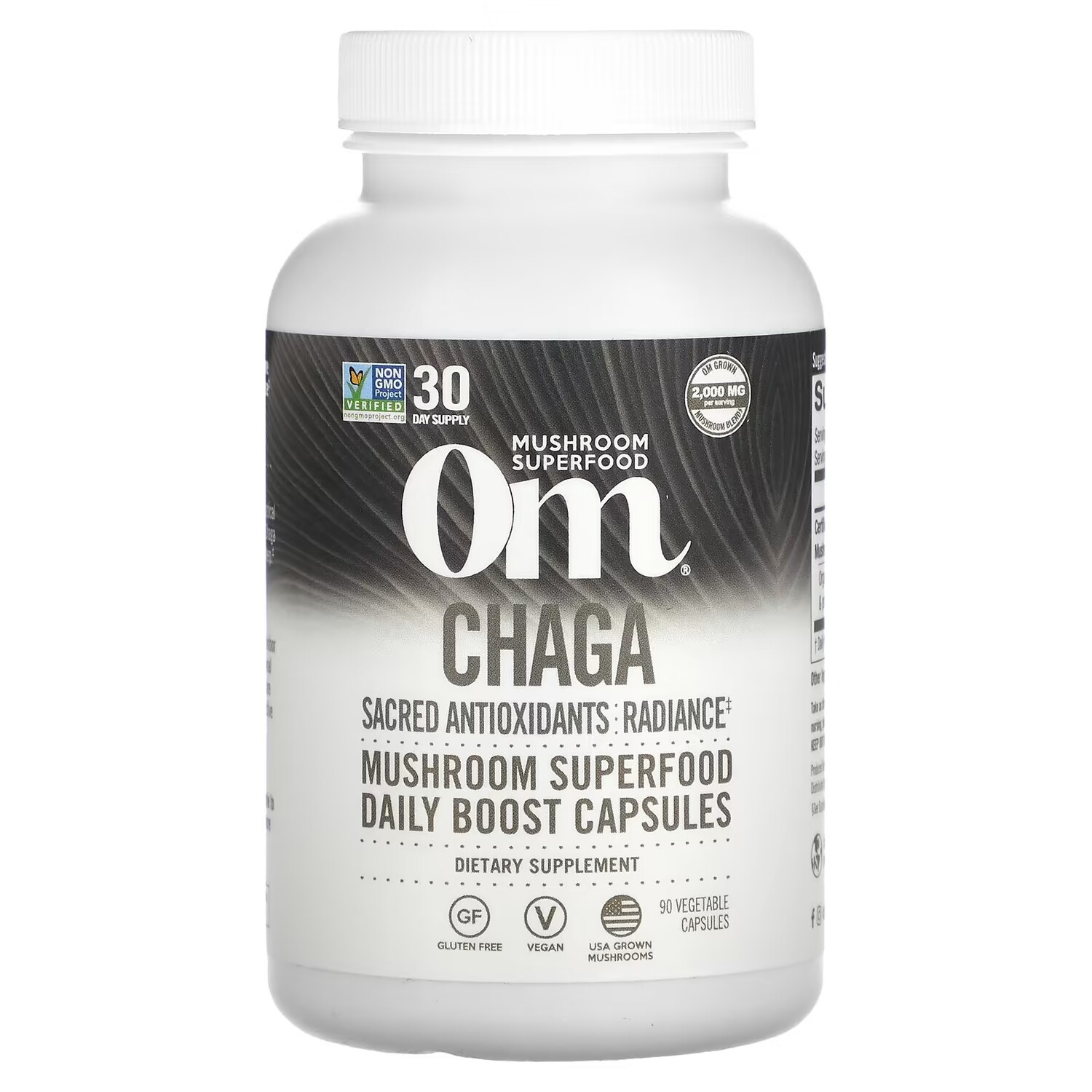 

Чага Om Mushrooms, 90 растительных капсул