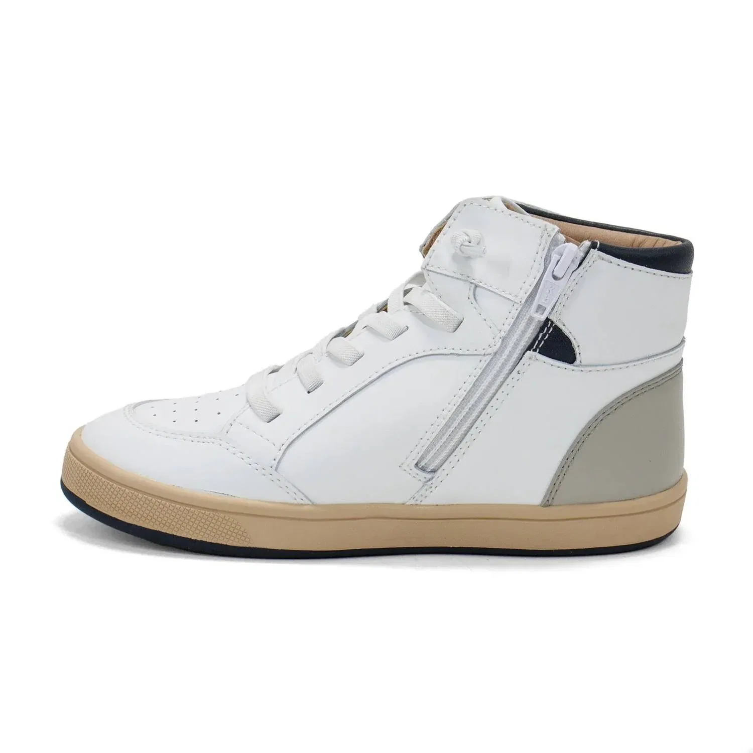 Детские кроссовки высокие с шнуровкой Star Tracker Old Soles, Snow — фото 2