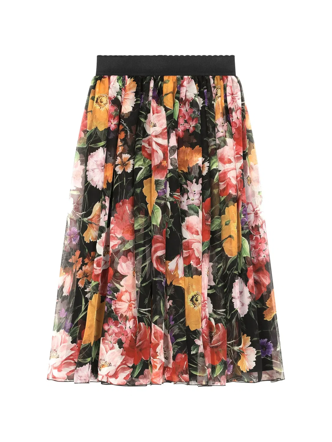 Dolce & Gabbana Юбка детская шелковая черная