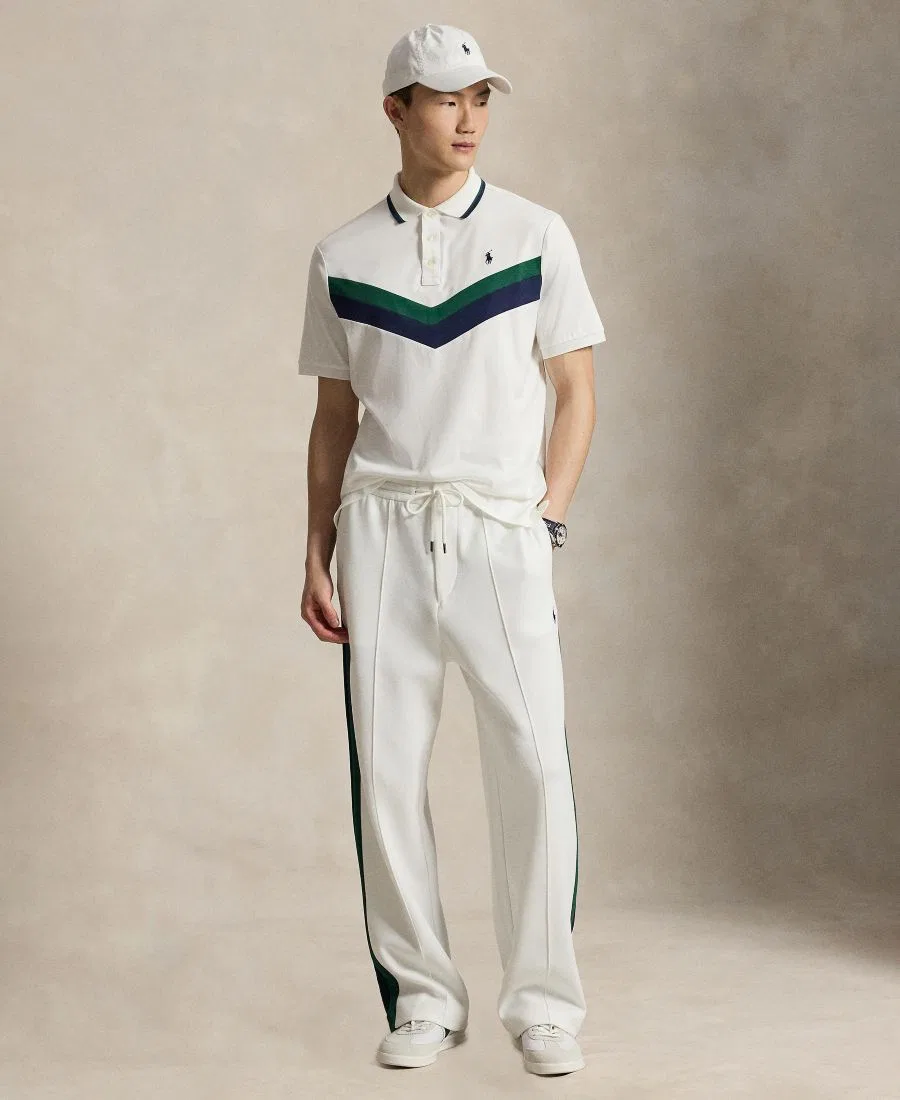 Мужская футболка-поло классического кроя с коротким рукавом Polo Ralph Lauren, White — фото 2