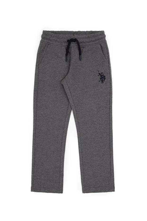 Детские спортивные штаны для мальчиков с принтом U.S. Polo Assn., Anthracite Melange — фото 2