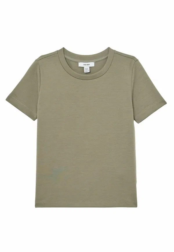 Футболка из полиэстера Bradley Premium Interlock Crew-neck T-Shirt Reiss, sage, цвет sage — фото 4