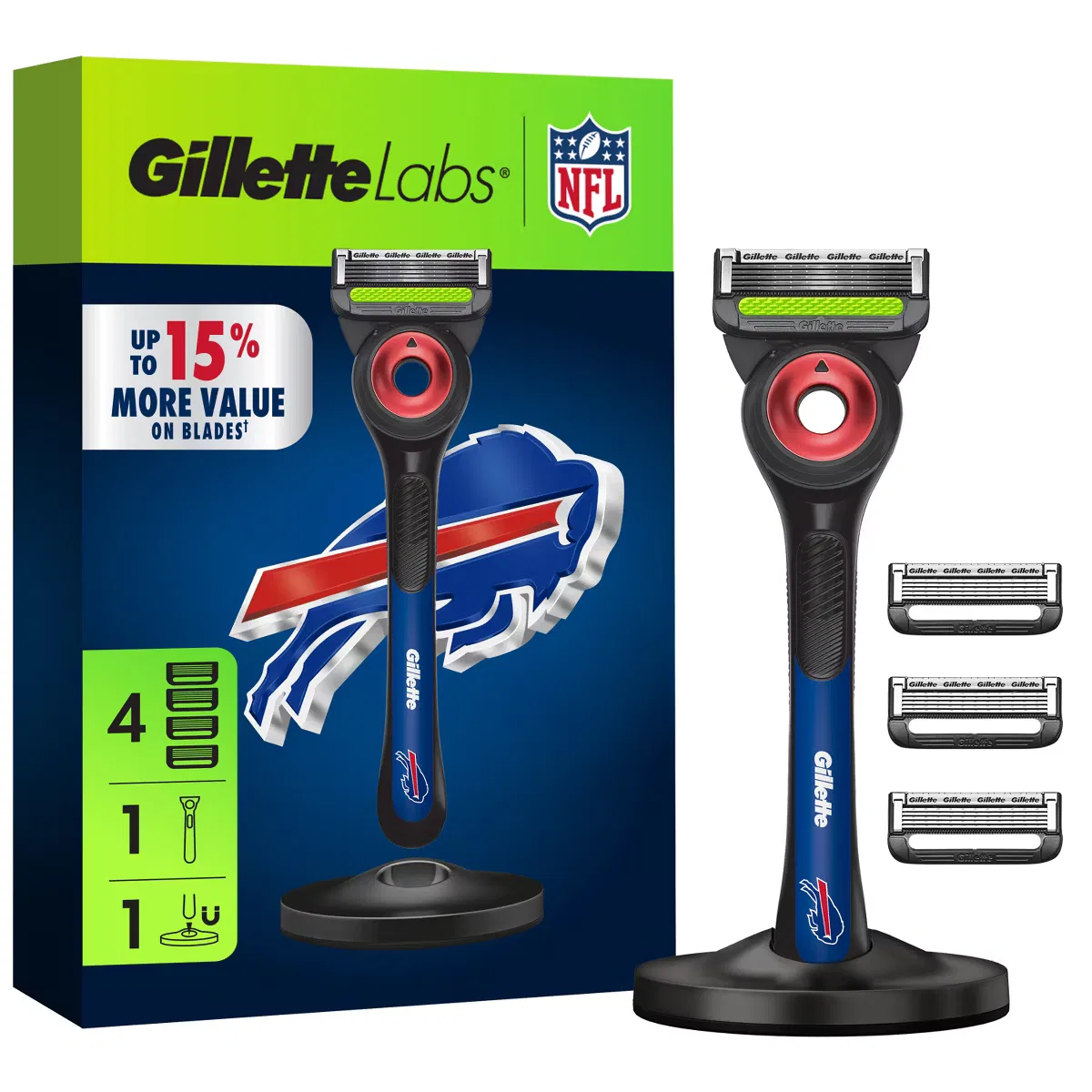 Мужская многоразовая бритва с 5 лезвиями NFL Bills Gillette