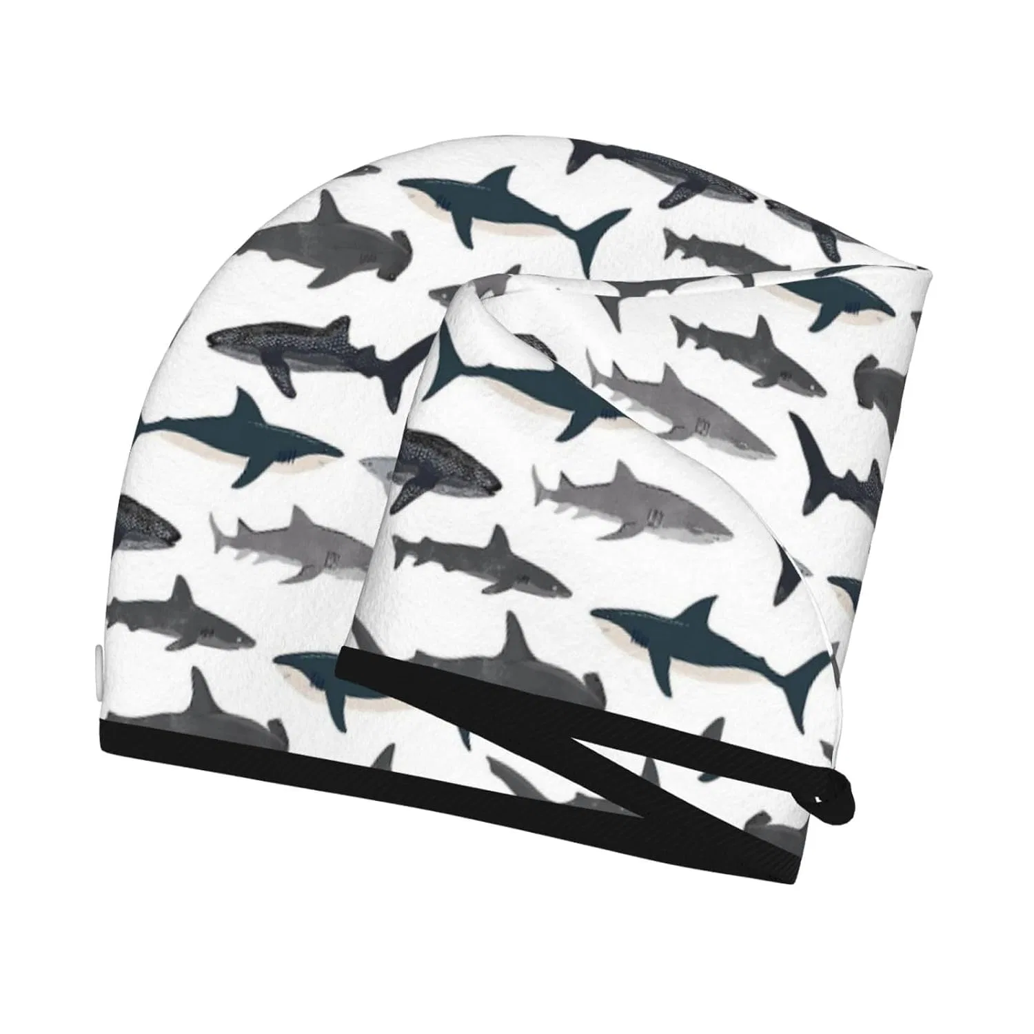 Шапочка для душа Coral Fleece, OCELIO, Fish and Shark — фото 3