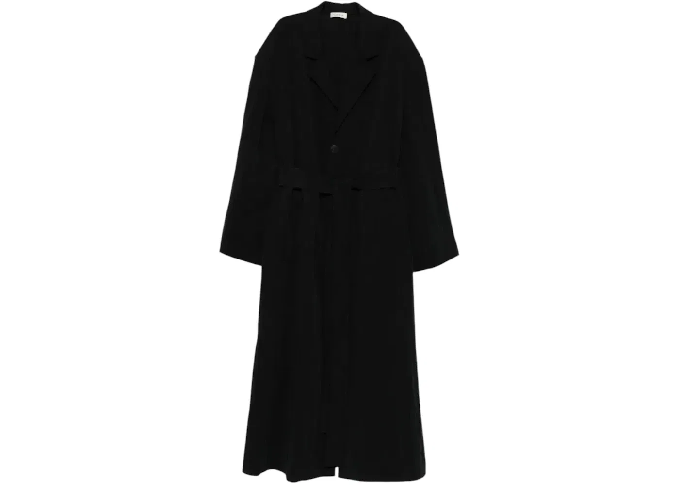 Мужское пальто однобортное без подкладки Overcoat Fear of God, Black