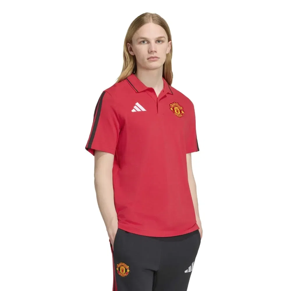 Мужское поло с коротким рукавом Manchester United DNA Adidas, Red