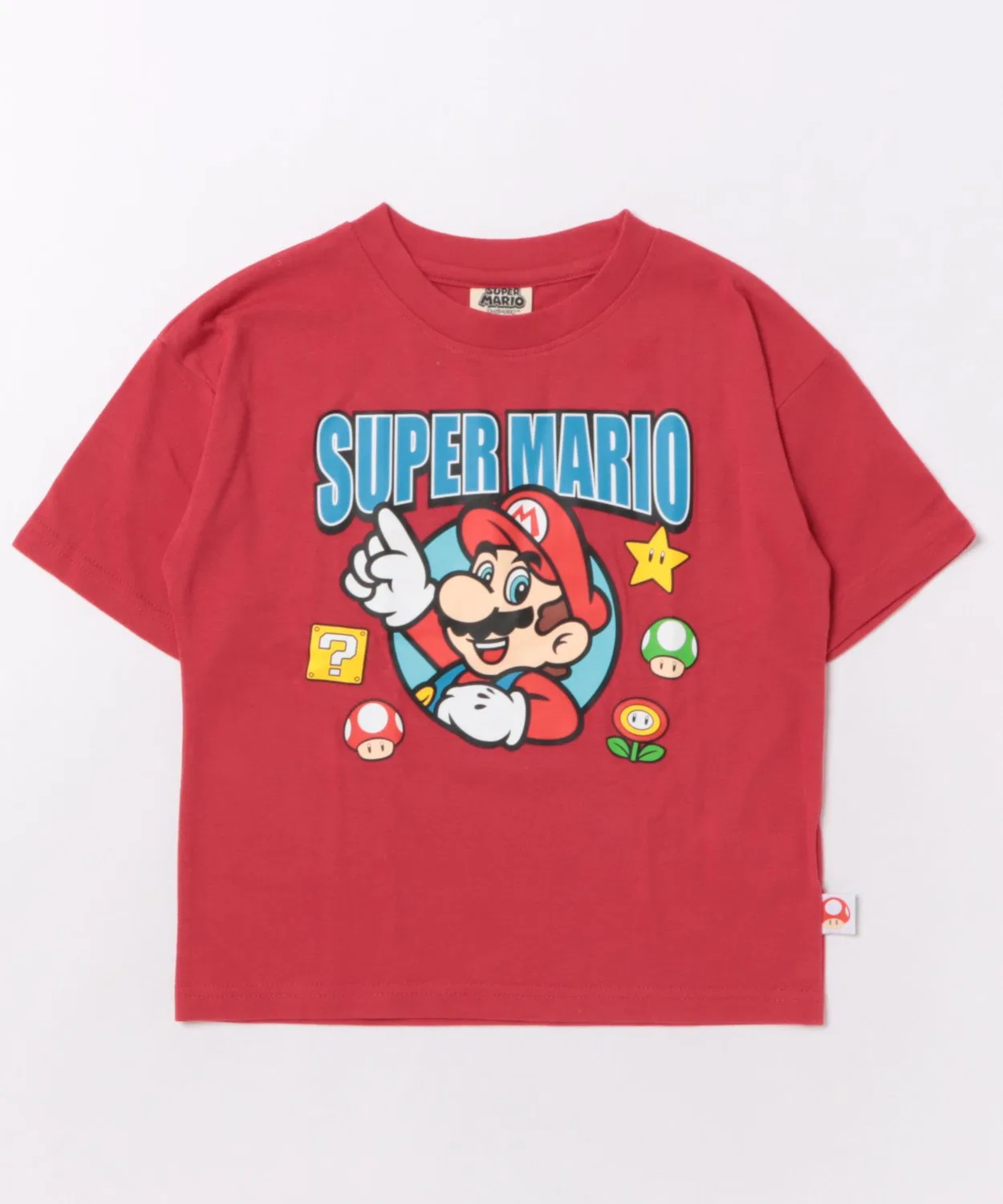 Детская футболка с принтом Mario Right-on, Red