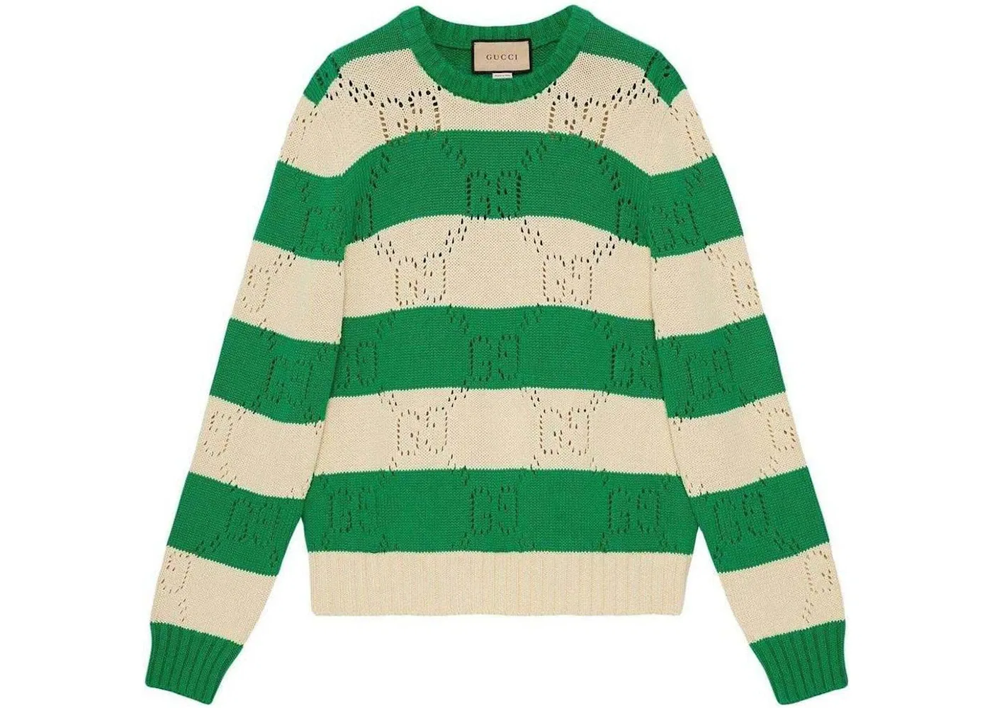 Мужской свитер с полосками Gucci, Green