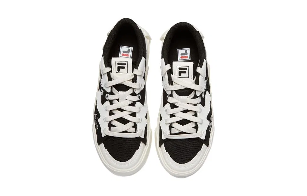 Детские кроссовки для скейтбординга с низким верхом FILA KIDS, Black White — фото 4