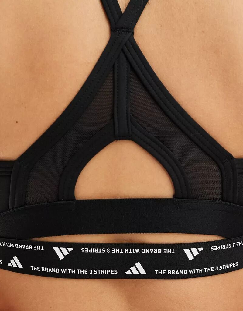 Черный бюстгальтер adidas Training AERCT adidas performance — фото 2
