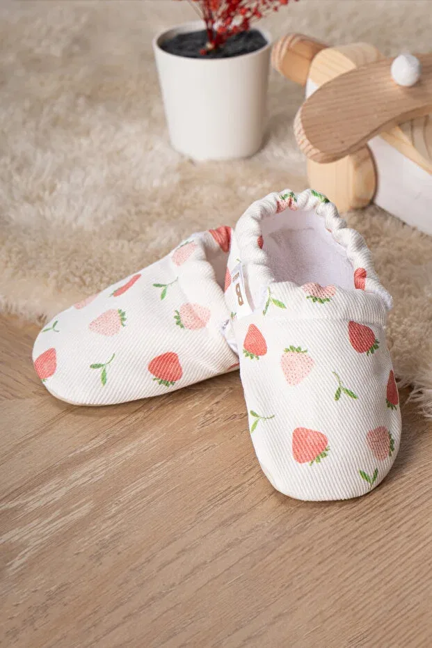 Детские пинетки для новорожденных хлопковые Buude Kids, Strawberry — фото 3