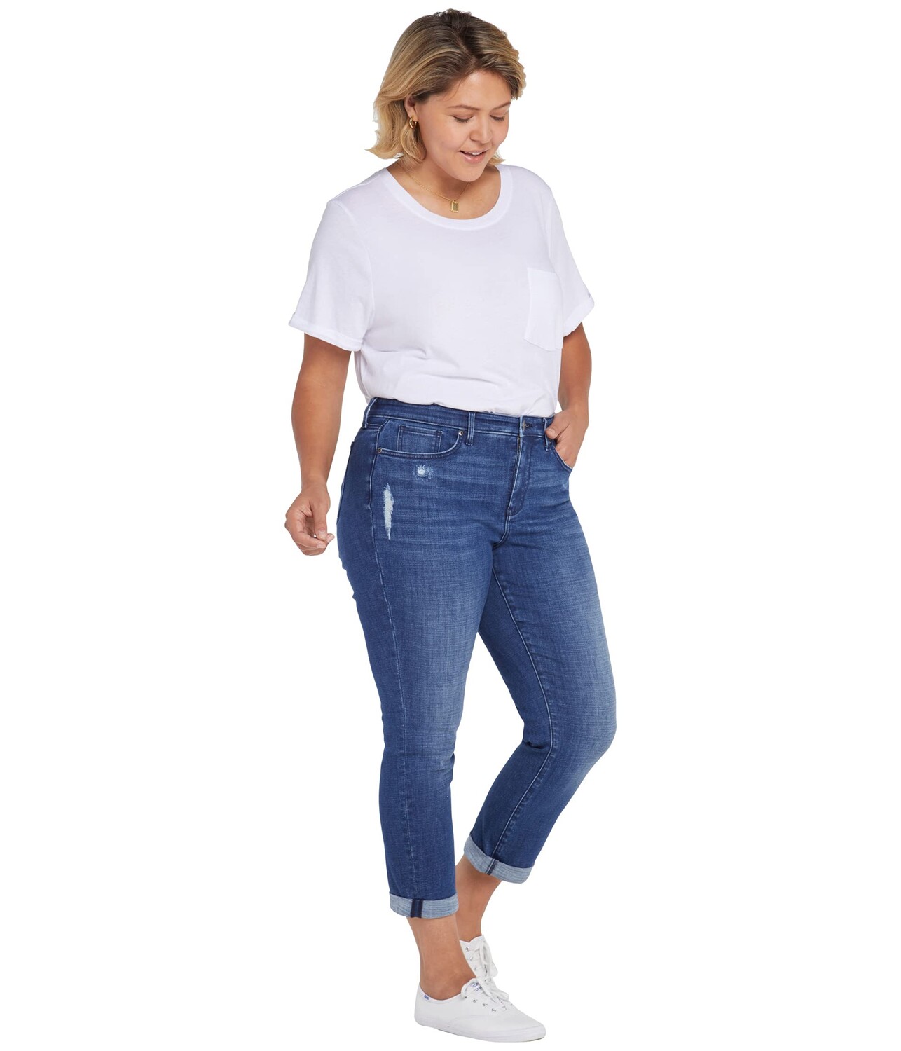 

Джинсы NYDJ Plus Size, Plus Size Margot Grilfriend Jeans in Heron