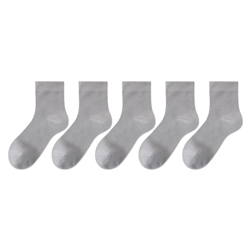 Детские носки до колена, 5 пар, Light Gray, MIIOW