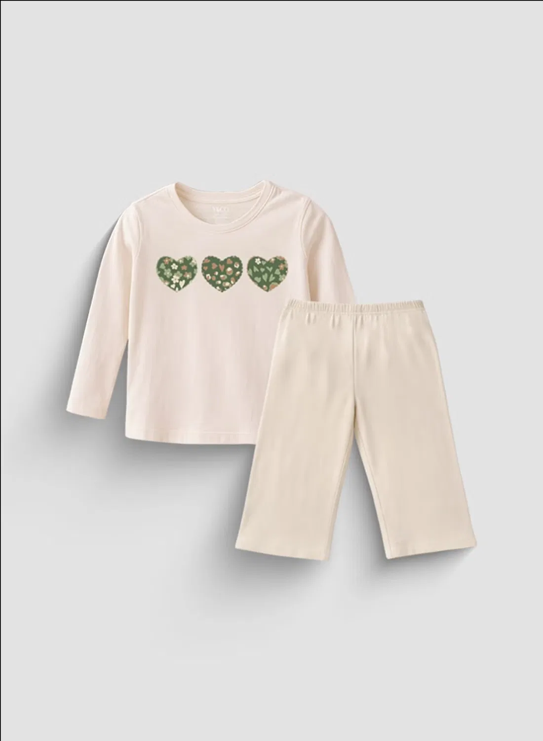 Пижама с принтом комплект Heart Camo Y&Co, серый