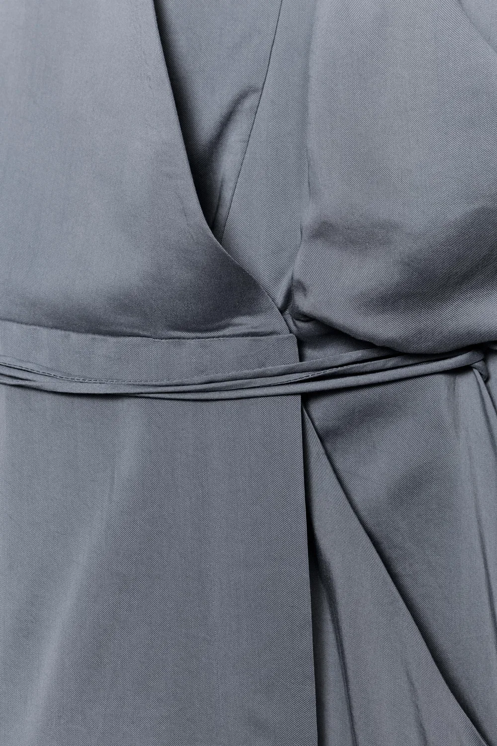Мини-платье-накидка из коллекции ZW ZARA, Blue/Grey — фото 4
