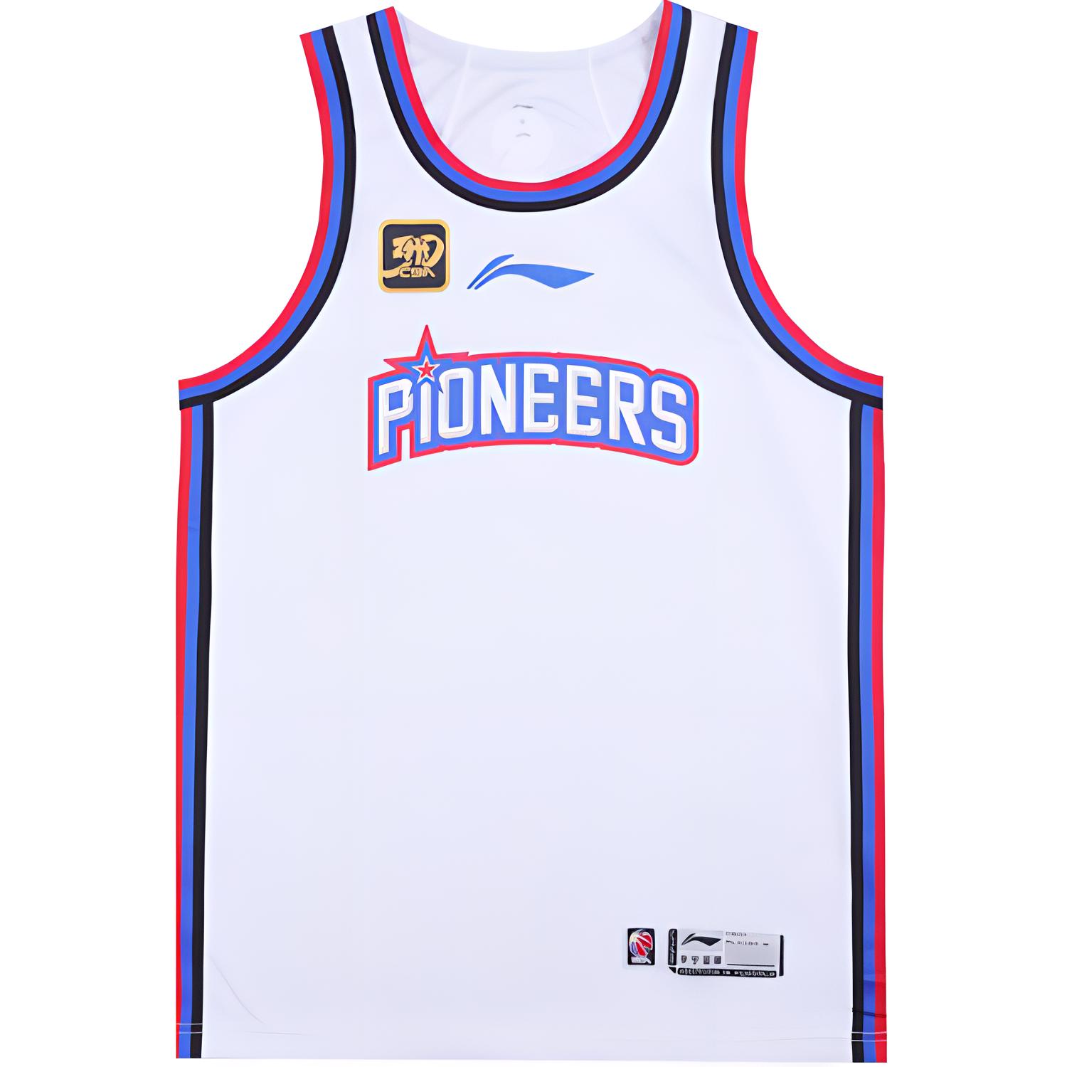 

LINING Футболка баскетбольная CBA Collection, версия лиги, сезон 24-25, команда Tianjin, мужская, стандартная, белая