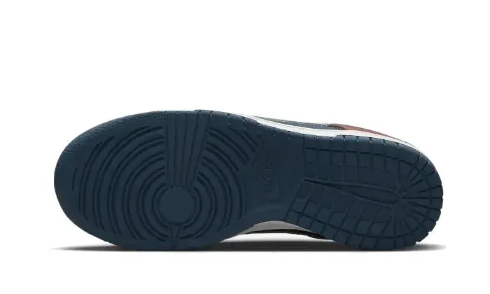 Детские кроссовки с ретро-дизайном Dunk Low Retro Nike, Canyon Rust White Blue — фото 3