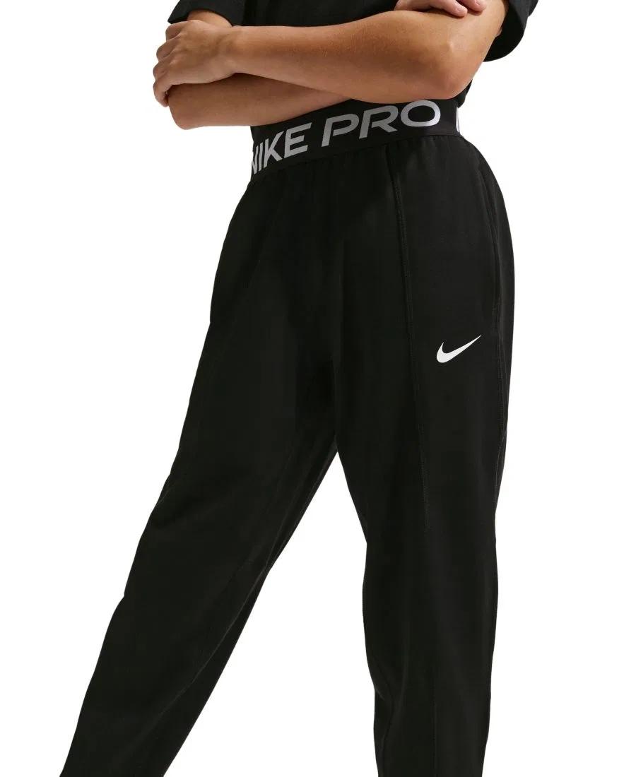 Спортивные брюки из флиса с технологией Dri-FIT Nike, Black White — фото 3