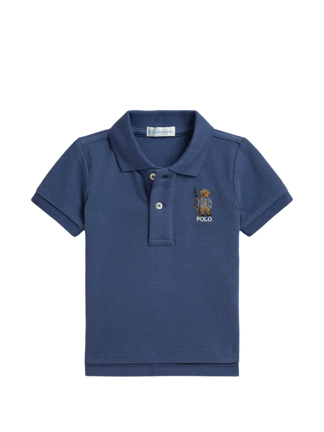 Рубашка поло с вышивкой Polo Bear Polo Ralph Lauren Kids, синий
