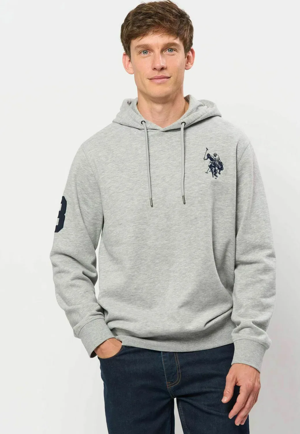 Умдиджар - худи U.S. Polo Assn., Grey Melange