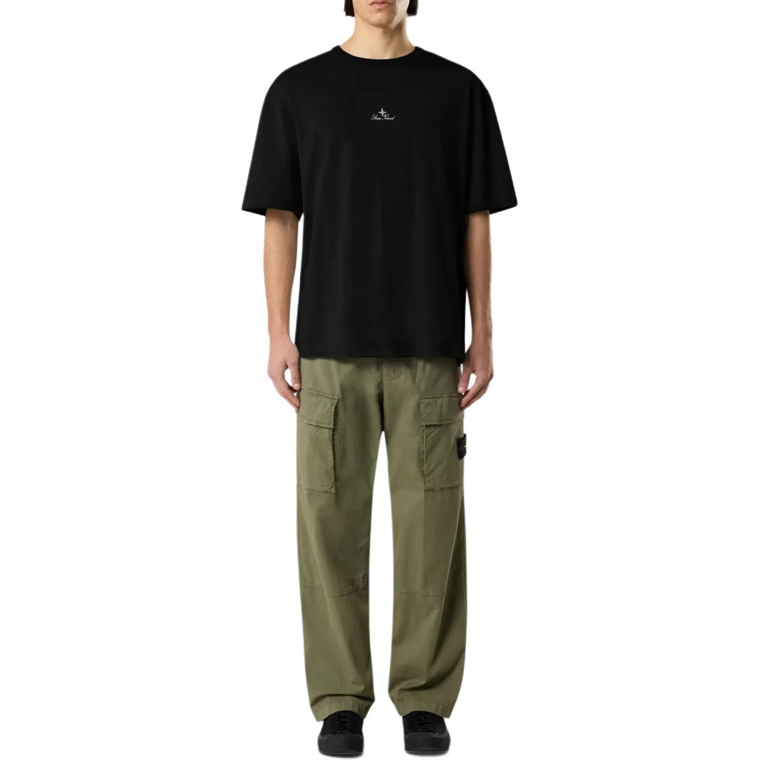 Футболка с круглым вырезом STONE ISLAND, Black — фото 3