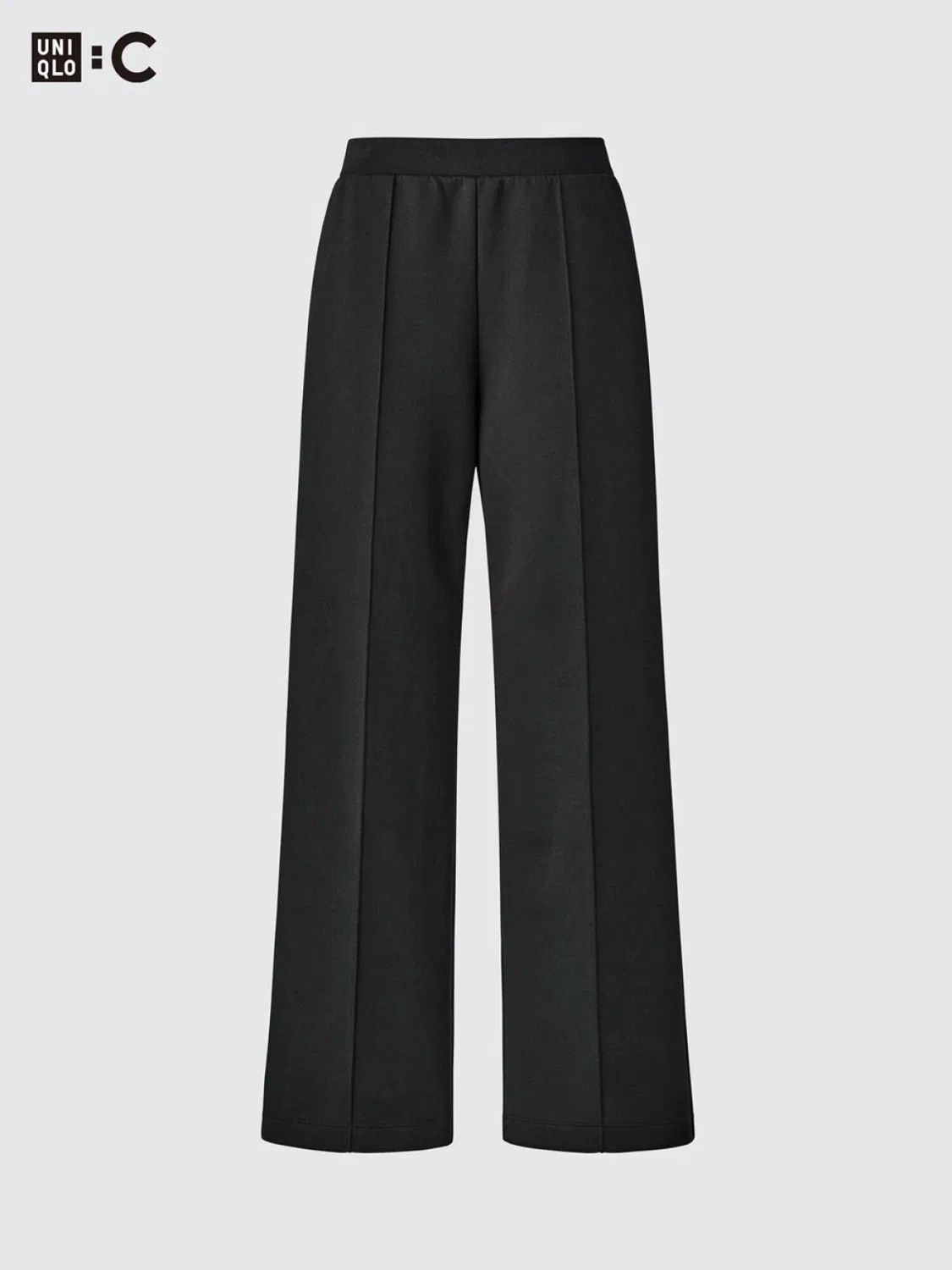Брюки спортивные прямые короткие Uniqlo, черный