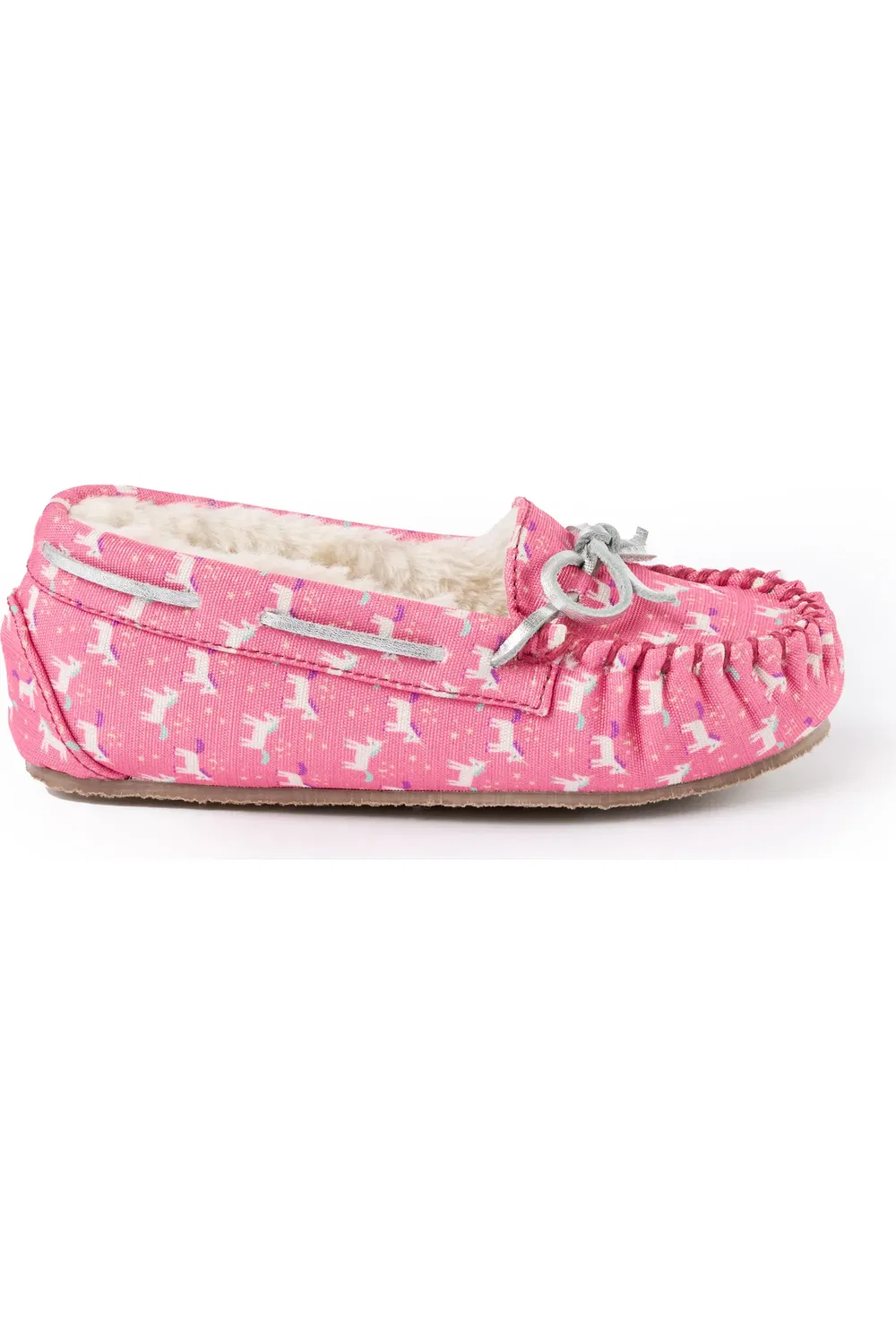 Детские тапочки с поролоновой подкладкой Minnetonka, Hot Pink Multi — фото 3