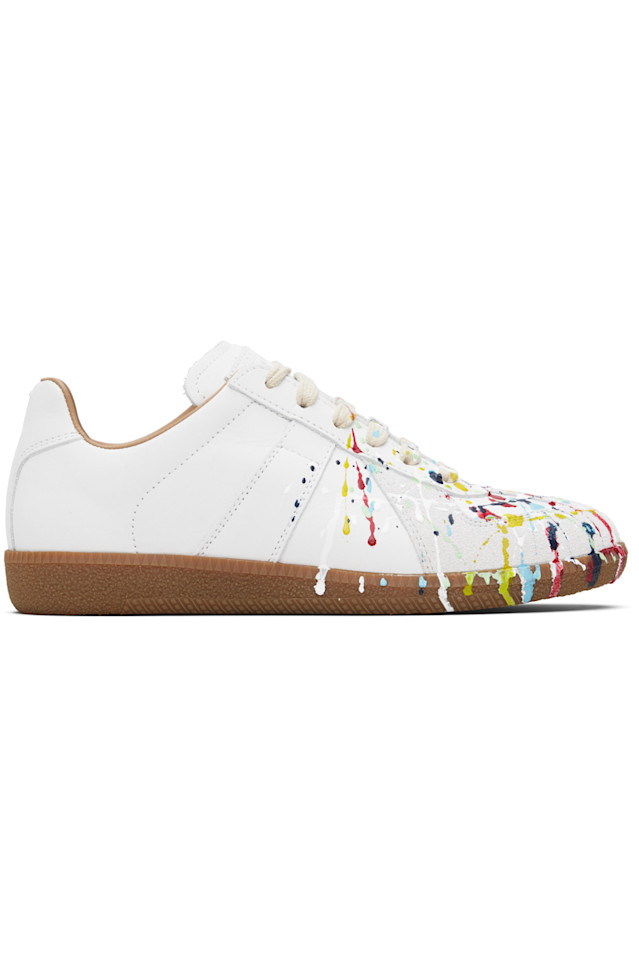 

Maison Margiela Белые кроссовки-реплики с белой краской