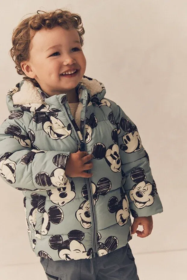 Детское пальто для мальчиков с принтом Mickey Mouse Next Baby, Acikmavi