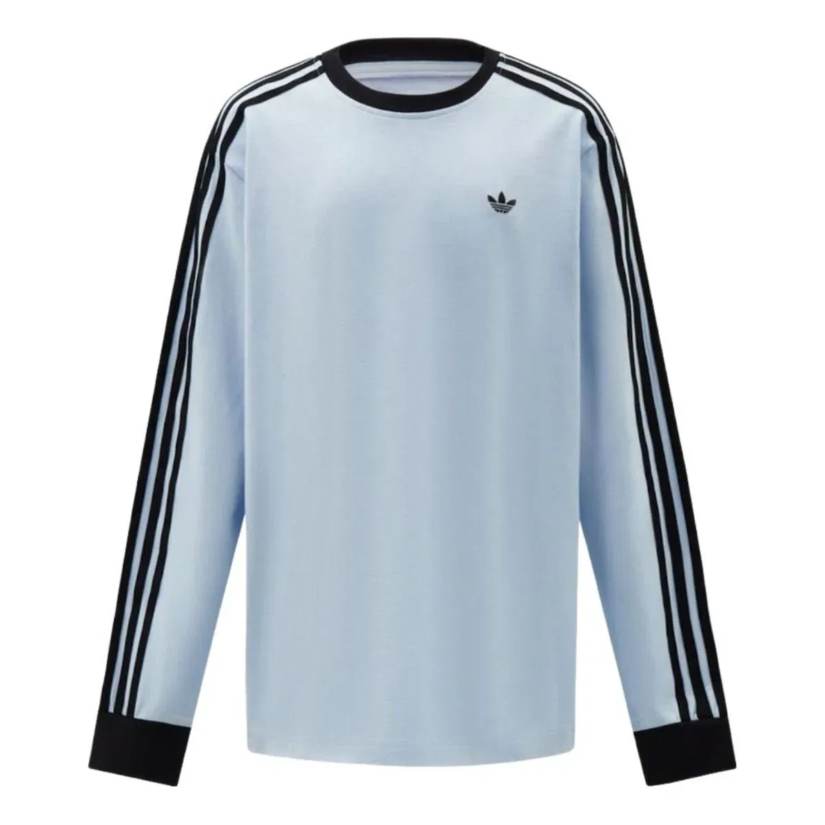 Детская футболка Long-Sleeve Crewneck T-shirt 'Blue' adidas, синий