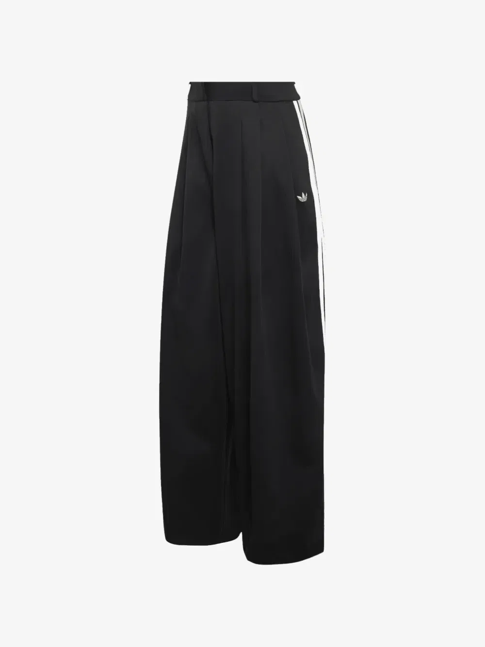 Плиссированные брюки-кюлоты adidas, черный