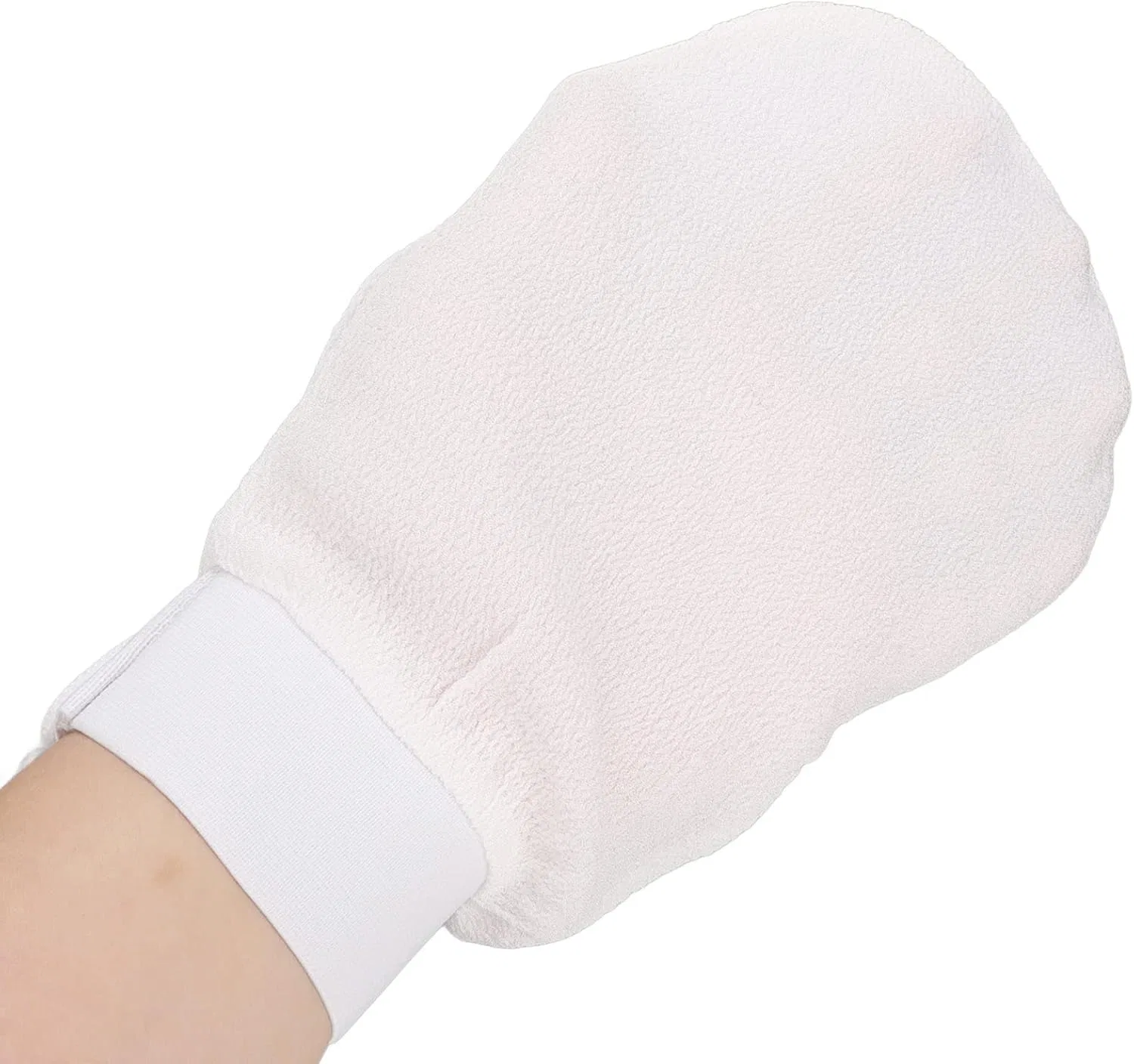 Пилинг-рукавица для тела Fiber, GUOHOQIX, Белая, White — фото 3