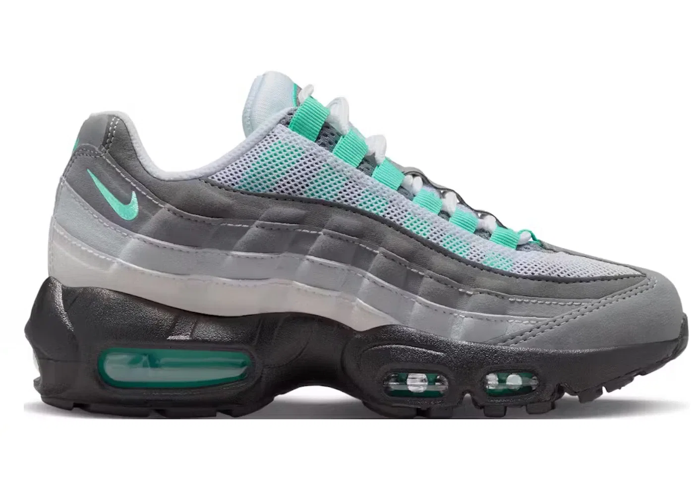 Детские кроссовки Lifestyle Nike Air Max 95, White/Hyper Turquoise/Iron Grey/Cool Grey