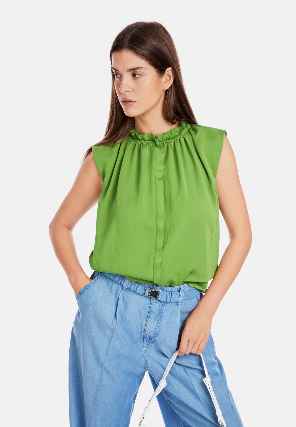 

Топ Button-down blouse Marc Cain, зеленый