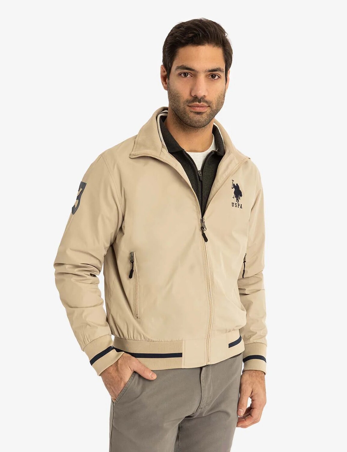 Спортивная куртка U.S. Polo Assn. Track, хаки