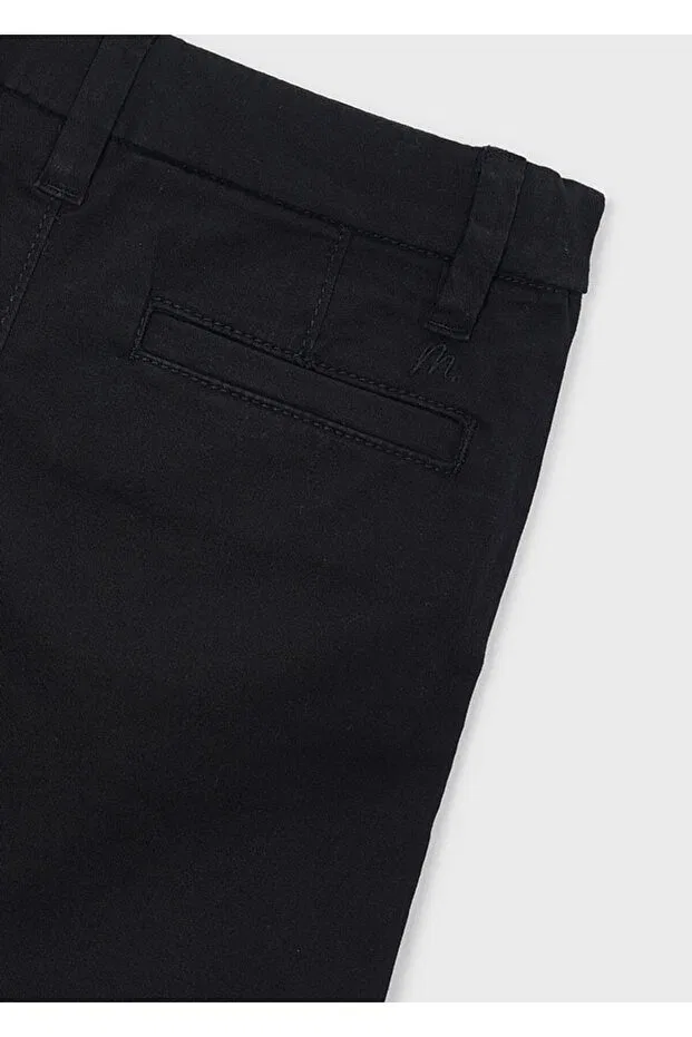 Детские шорты для мальчиков прямого кроя twill chino shorts 202 Mayoral, Black — фото 3