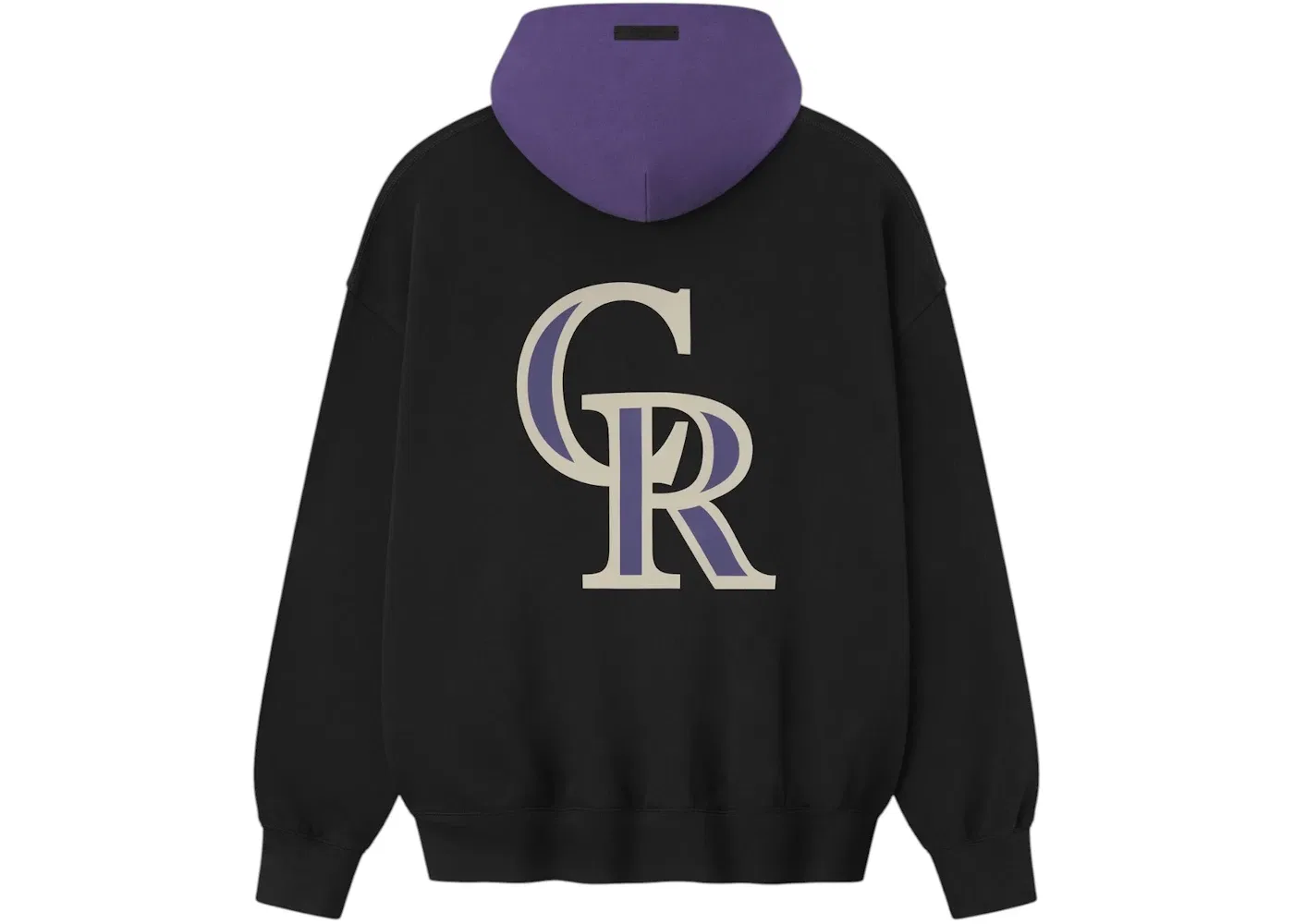 Мужской худи с принтом Rockies Sport Fear of God, Vintage Black/Purple Reign — фото 2