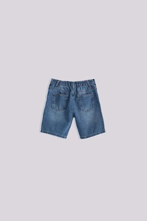 Детские шорты для мальчиков джинсовые Nebbati Basic, Denim — фото 2