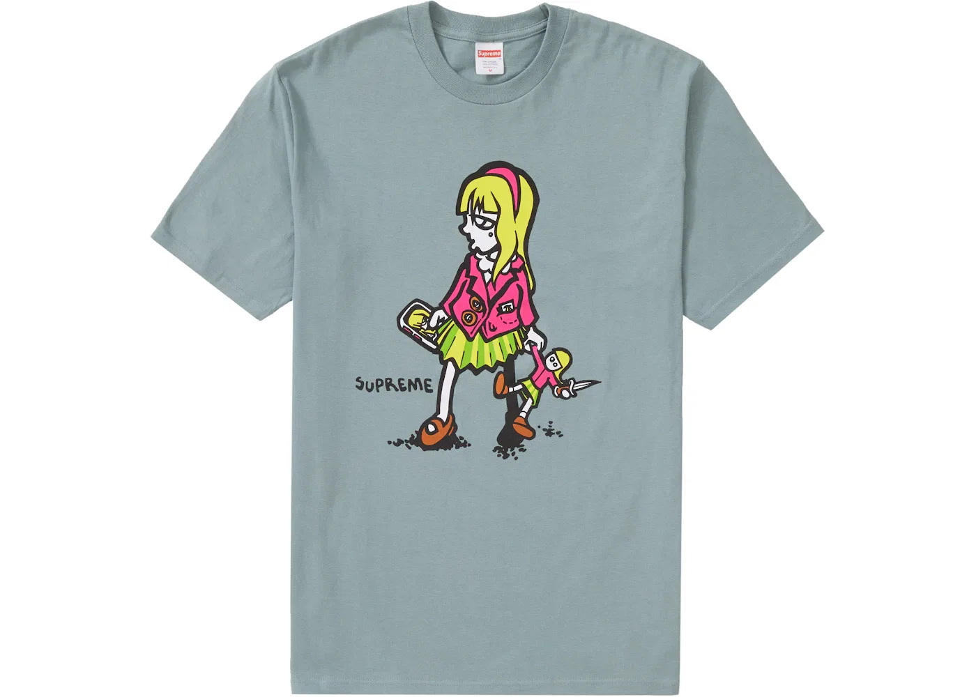 Мужская футболка с принтом Suzie Switchblade Tee Supreme, Dark Sage