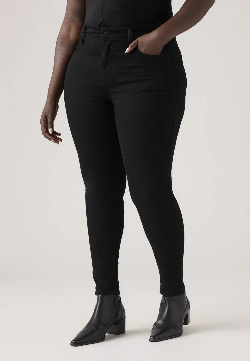 720 hirise super skinny black squared - джинсы узкий крой Levi'S, I'Ve Got This - Blacks