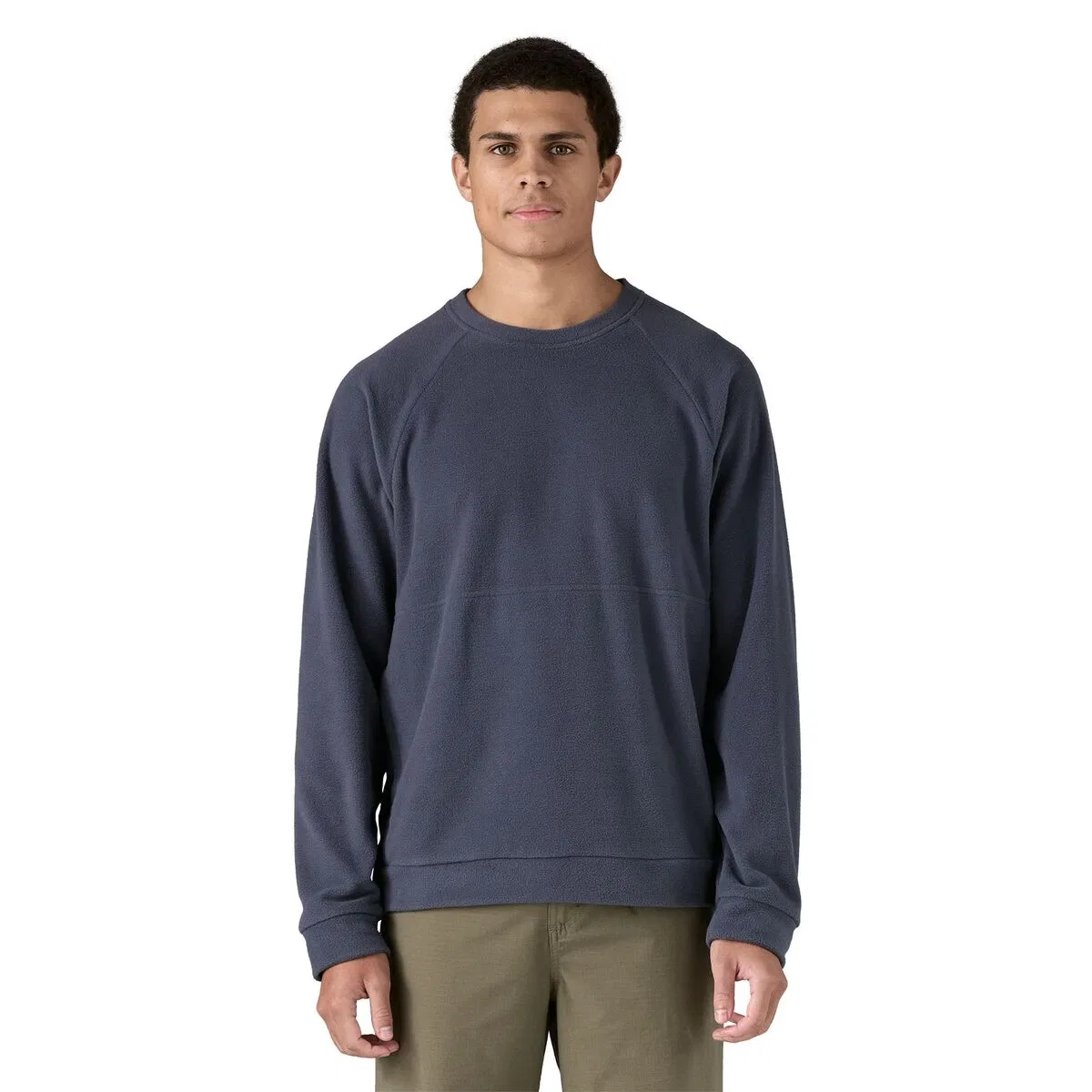 Мужская флисовая кофта с длинным рукавом Micro d crewneck Patagonia, Smolder Blue