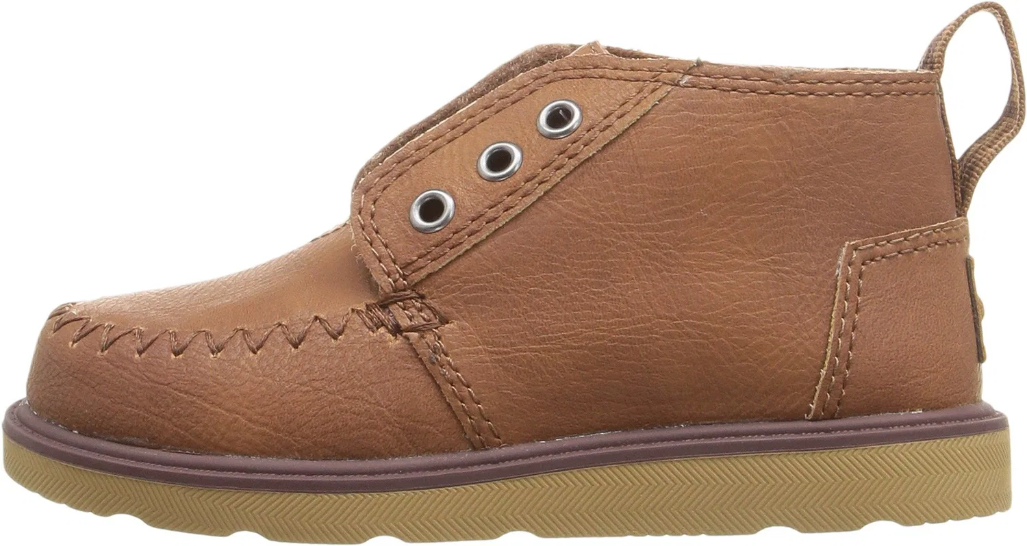 Детское ботинки для девочек на молнии TOMS, Brown Synthetic Leather — фото 2