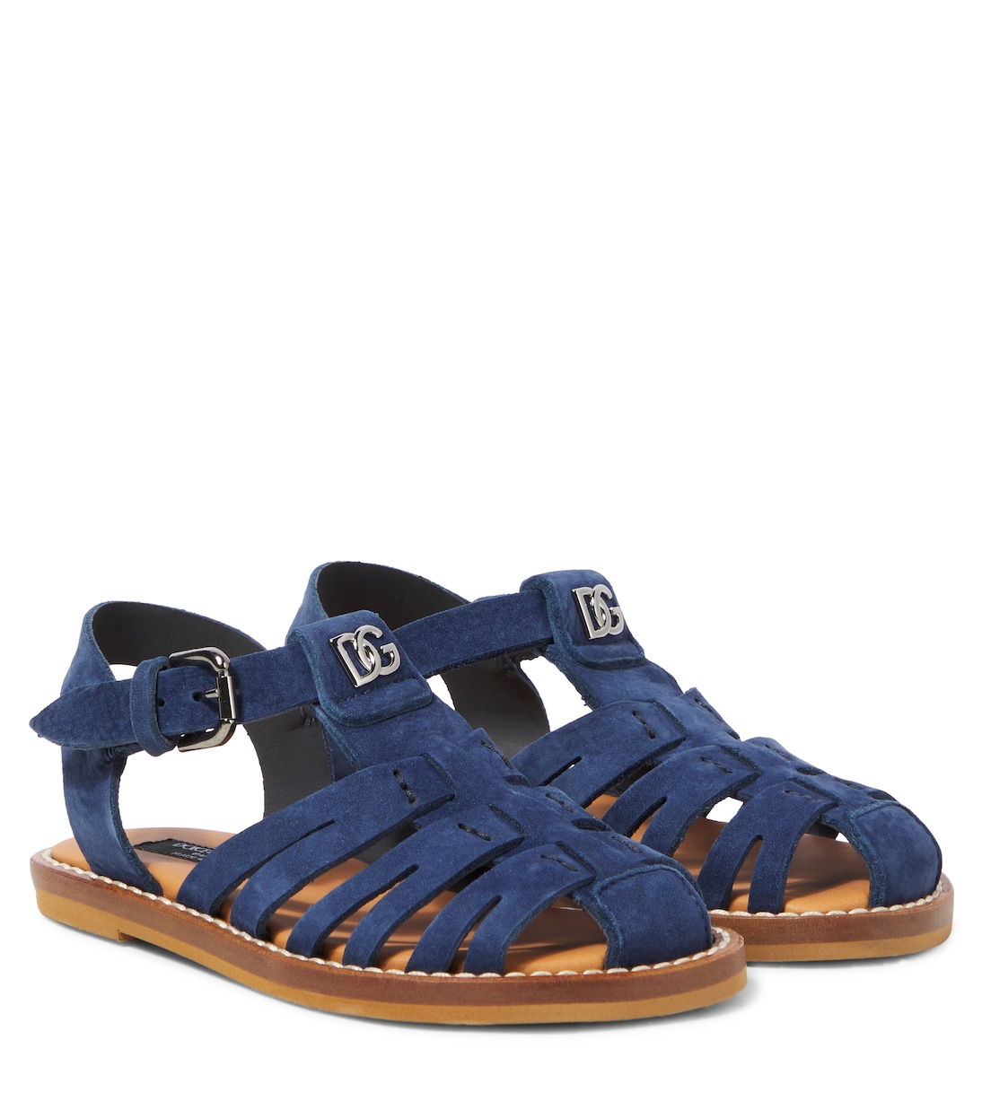 

Замшевые сандалии для рыбалки DG Dolce&Gabbana Kids, Blu