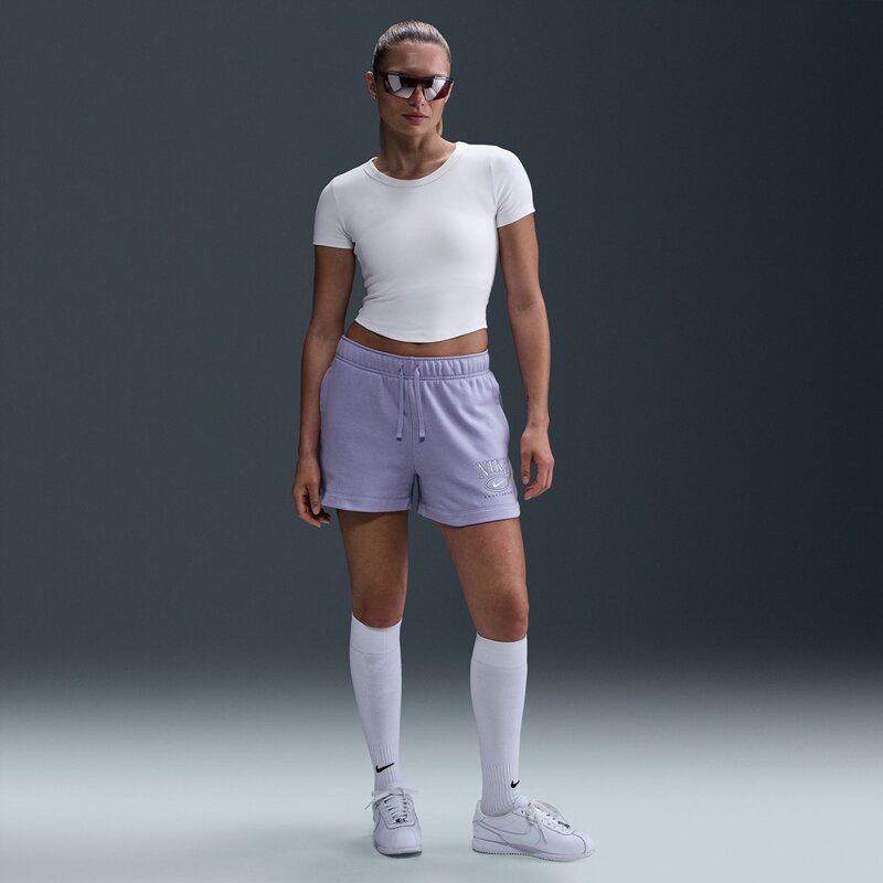 

Shorts w nsw club flc ft mr 4" gx sht Nike, сиреневый